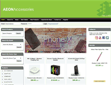 Tablet Screenshot of aeonaccessories.com